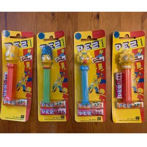 RARE Simpsons PEZ IMPORT Australia Maggie Bart Lisa Marge LOT